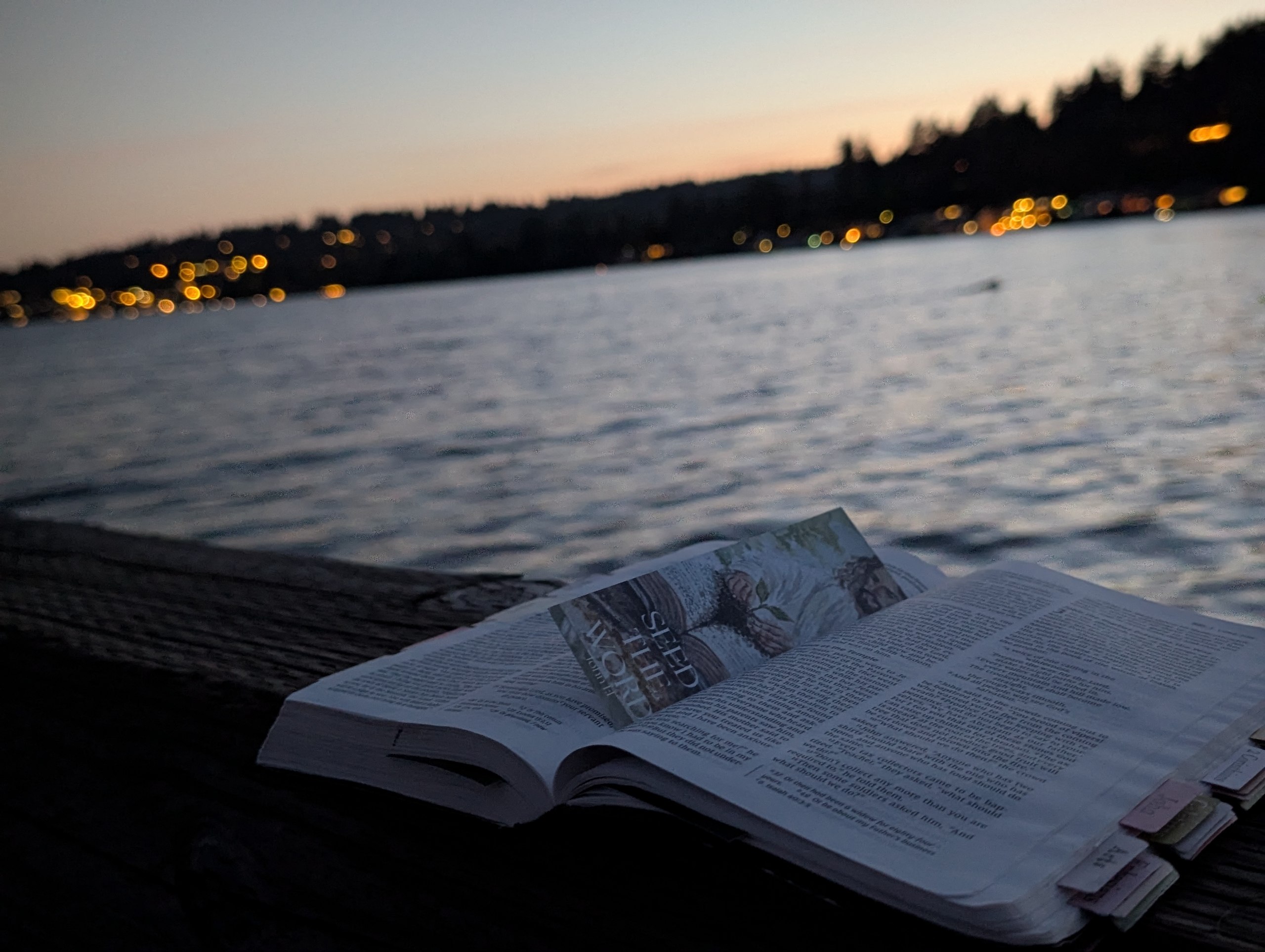 Friends gathered around the Word